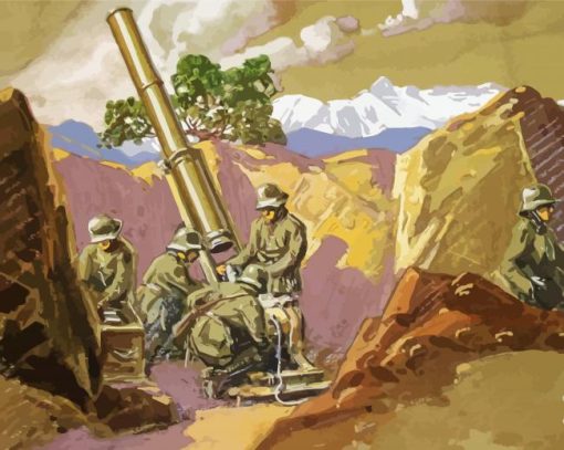 WW1 Art diamond paint