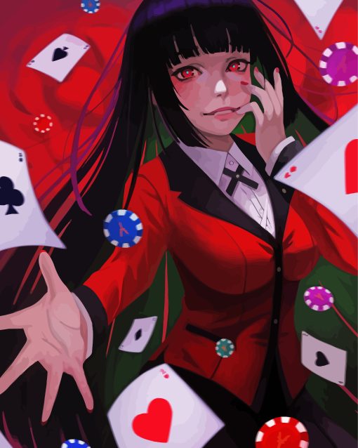 Yumeko Jabami diamond by numbers