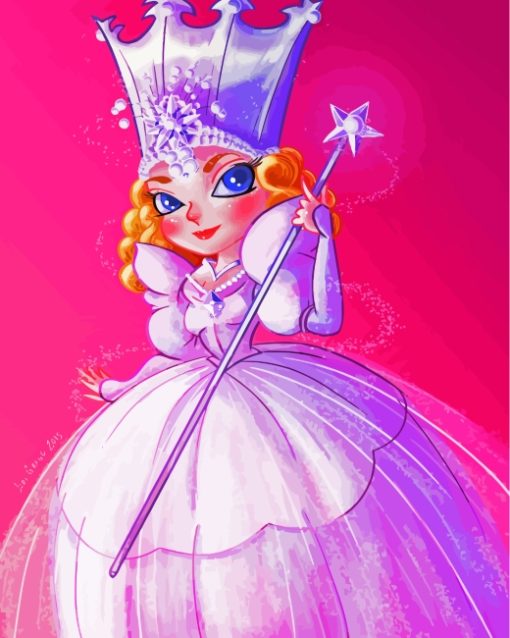 Glinda The Good Witch Illustration diamond paintings