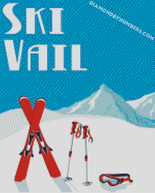 Ski Vail diamond paintings