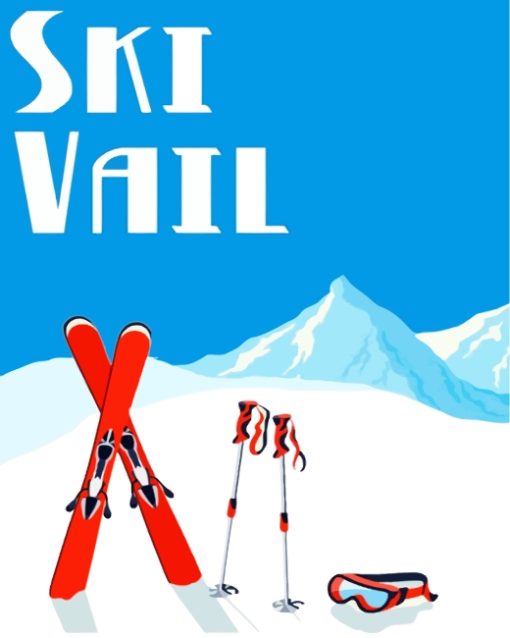 Ski Vail diamond paintings