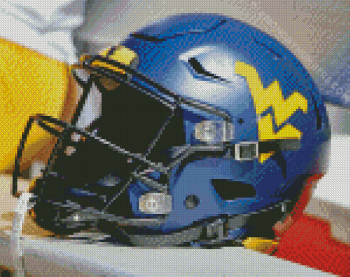 Wvu Football Helmet diamond paintings