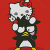 Badtz Maru And Hello Kitty diamond painting