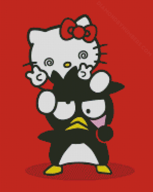 Badtz Maru And Hello Kitty diamond painting