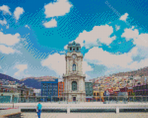 Plaza Juarez Pachuca diamond painting