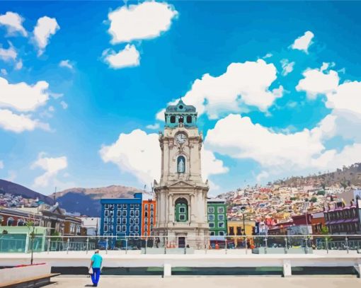 Plaza Juarez Pachuca diamond painting
