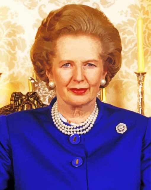 Aesthetic Margaret Thatcher diamond painting