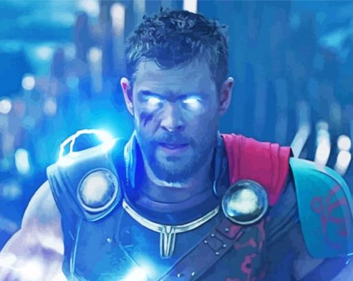 Thor Ragnarok With Lighting Eyes diamond painting