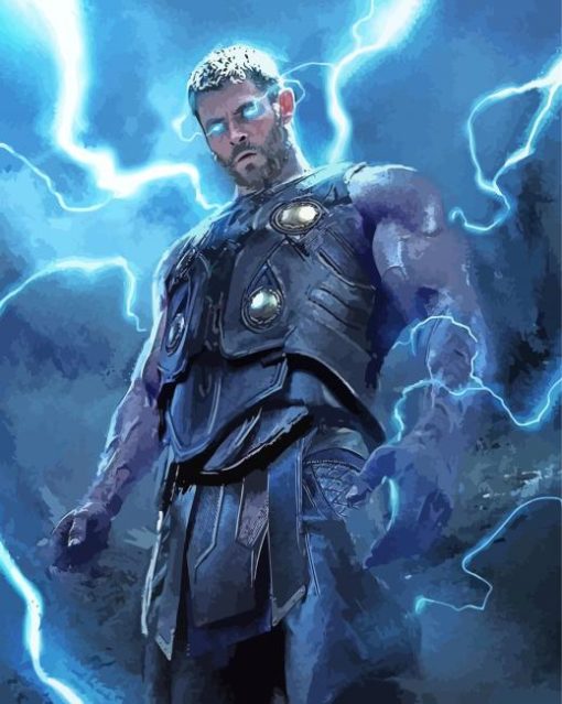 Thor With Lighting Eyes diamond painting
