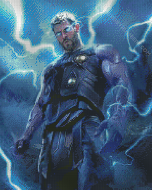 Thor With Lighting Eyes diamond painting