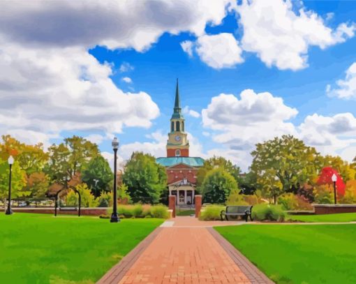 Wake Forest University diamond painting