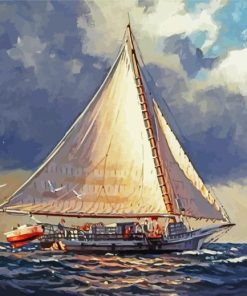 Skipjack Boat Art Diamond Painting