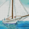 skipjack boat diamond painting by number