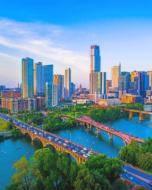 Austin Texas 5D Diamond Painting