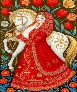 Whimsical Russian art paint by number