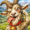 Crazy Goat 5D Diamond Painting