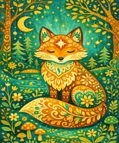 Whimsical Fox 5D Diamond Painting