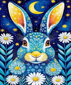 Whimsical Rabbit 5D Diamond Painting