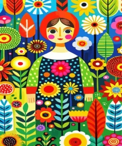 Whimsical Woman 5D Diamond Painting